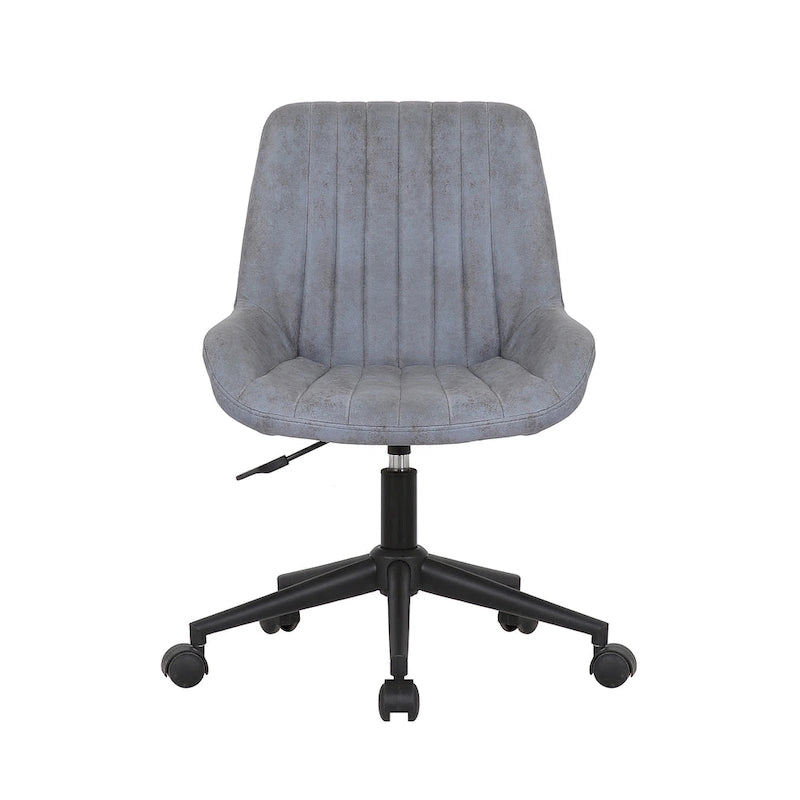 Chaise de bureau pivotante en microfibre