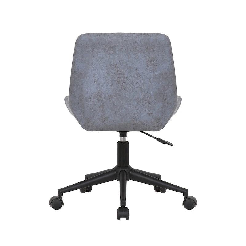 Chaise de bureau pivotante en microfibre