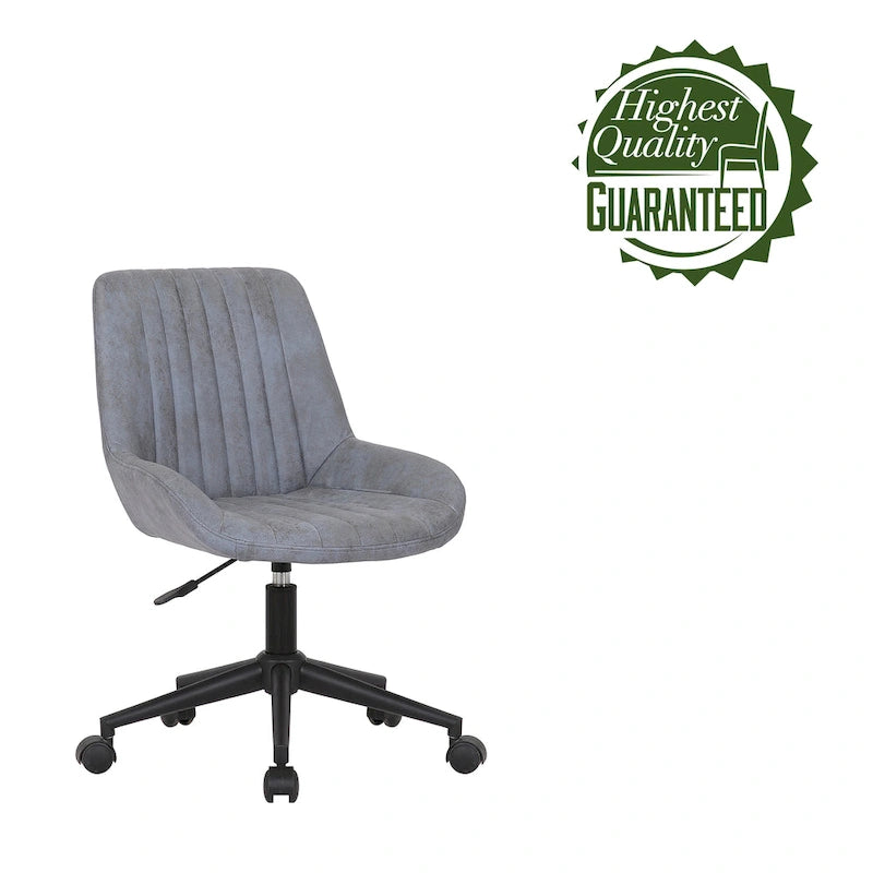 Chaise de bureau pivotante en microfibre