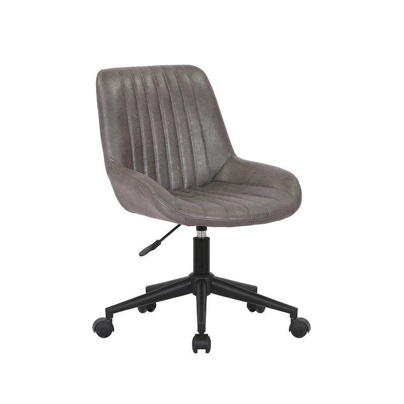 Chaise de bureau pivotante en microfibre