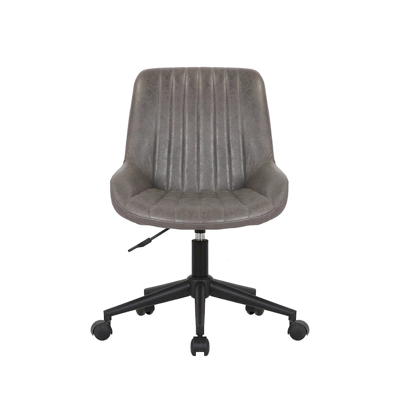 Chaise de bureau pivotante en microfibre