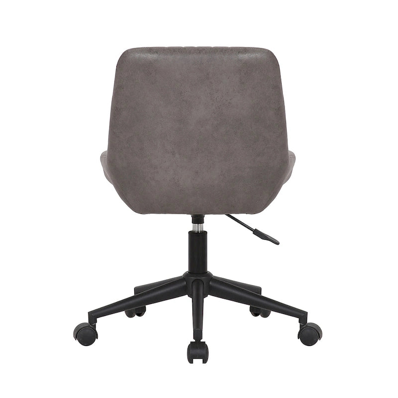 Chaise de bureau pivotante en microfibre