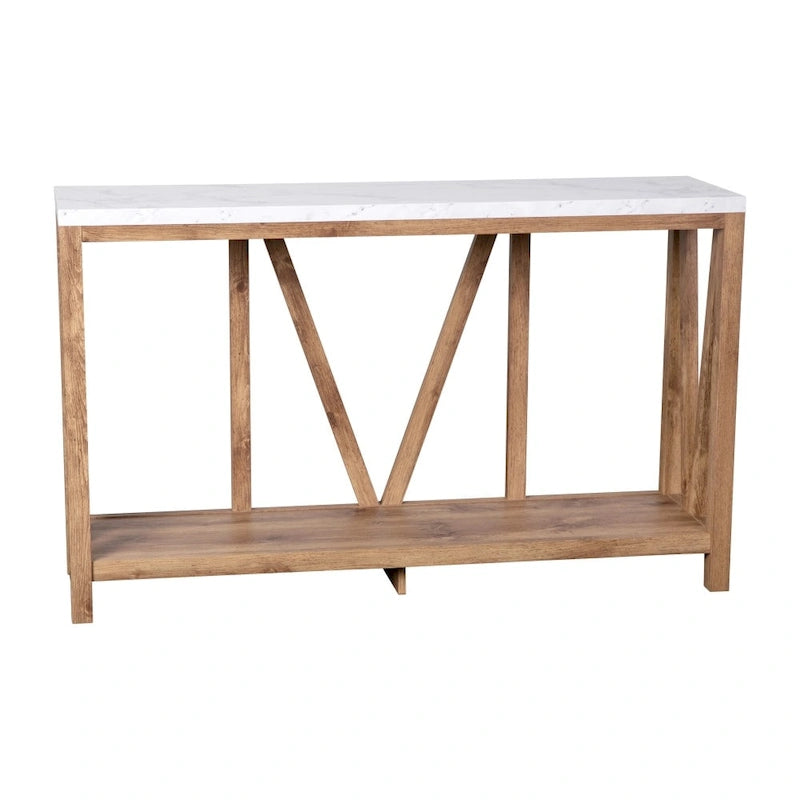 Console d'entrée rustique de style ferme
