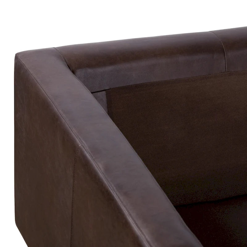 Chaise longue – Cuir véritable italien