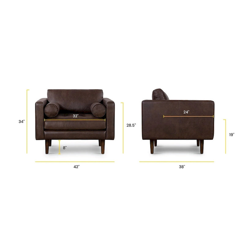 Chaise longue – Cuir véritable italien