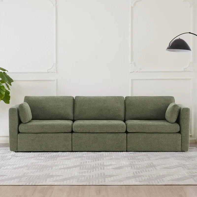 Canapé modulaire en tissu surdimensionné