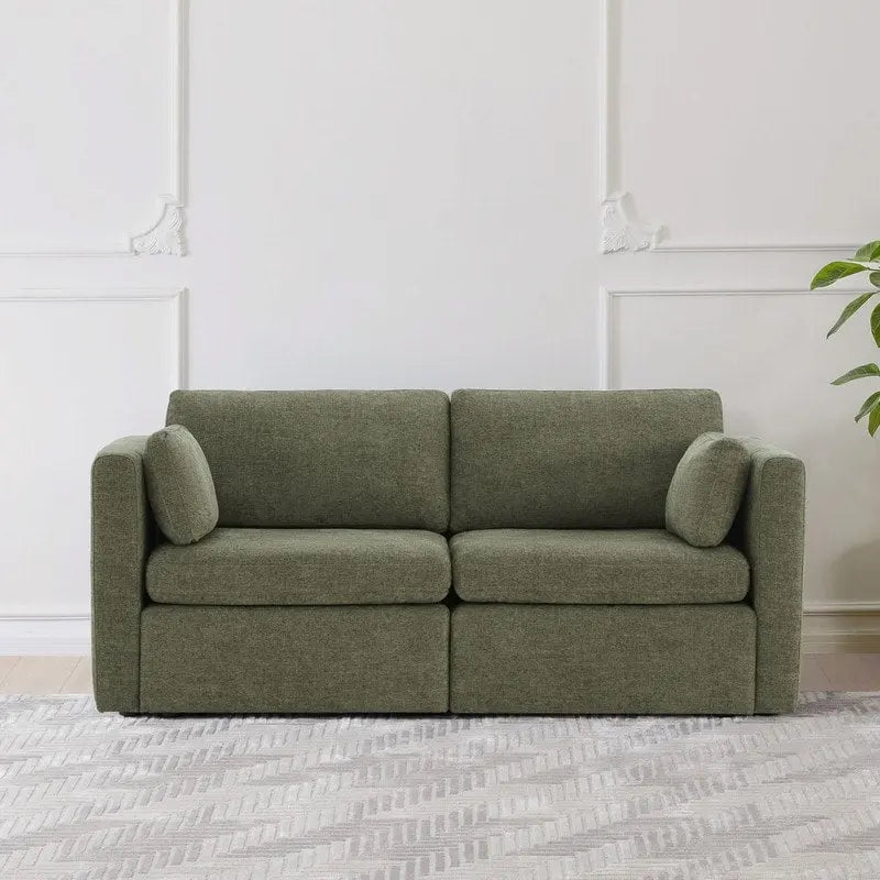 Canapé modulaire en tissu surdimensionné