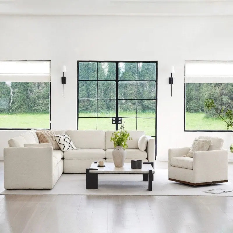 Canapé modulaire en tissu surdimensionné