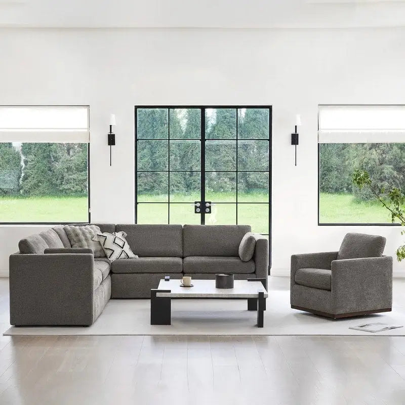 Canapé modulaire en tissu surdimensionné