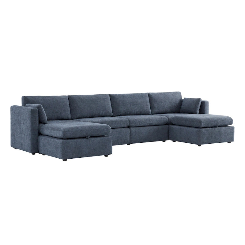 Canapé modulaire en tissu surdimensionné