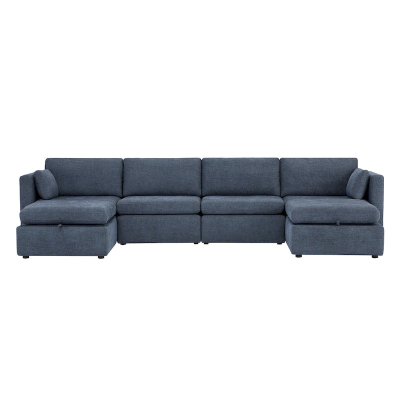 Canapé modulaire en tissu surdimensionné