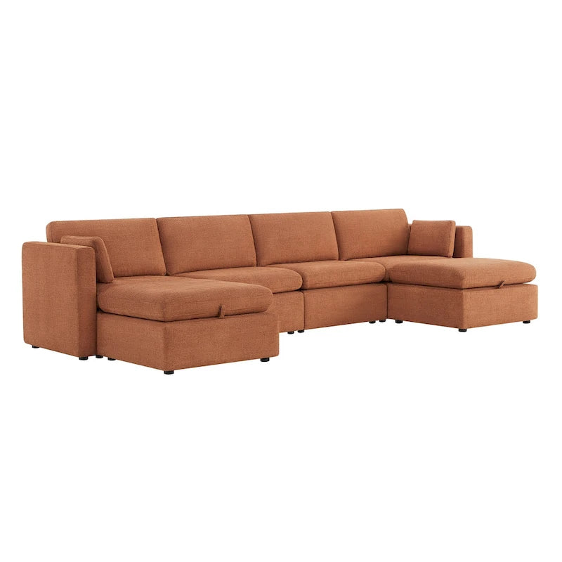 Canapé modulaire en tissu surdimensionné