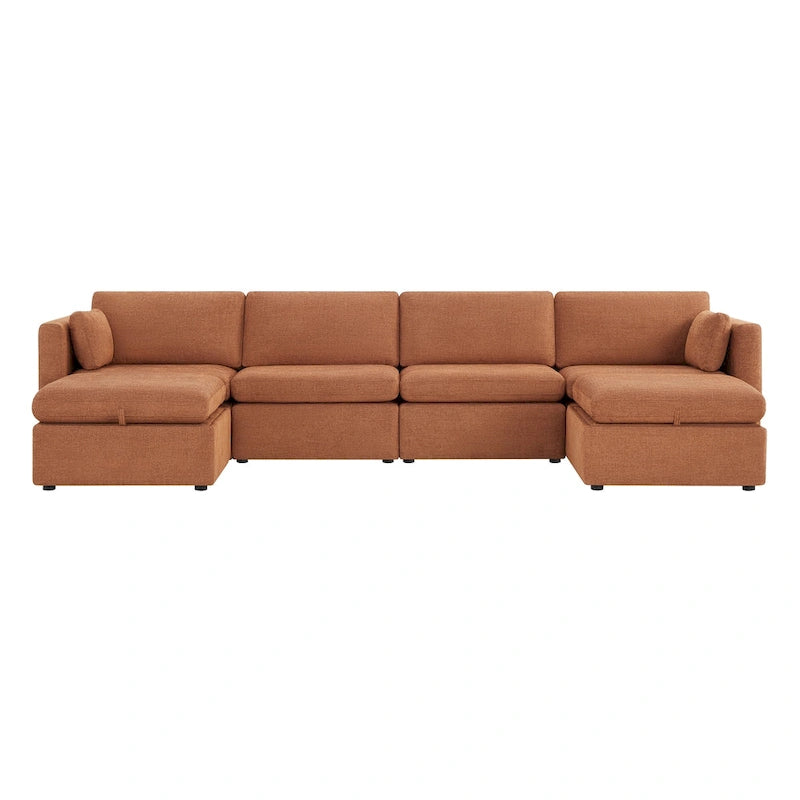 Canapé modulaire en tissu surdimensionné