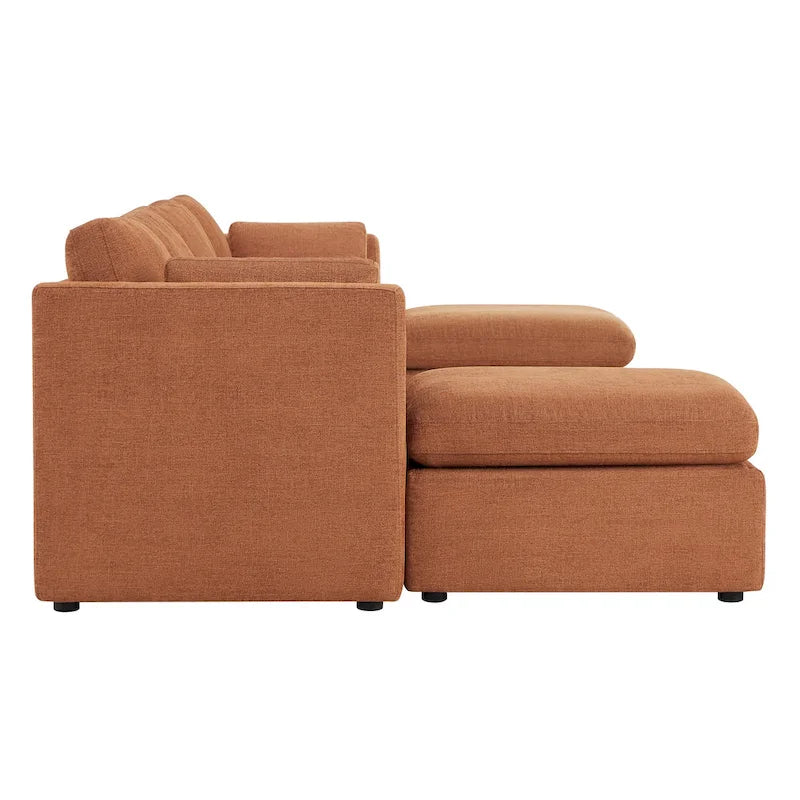 Canapé modulaire en tissu surdimensionné