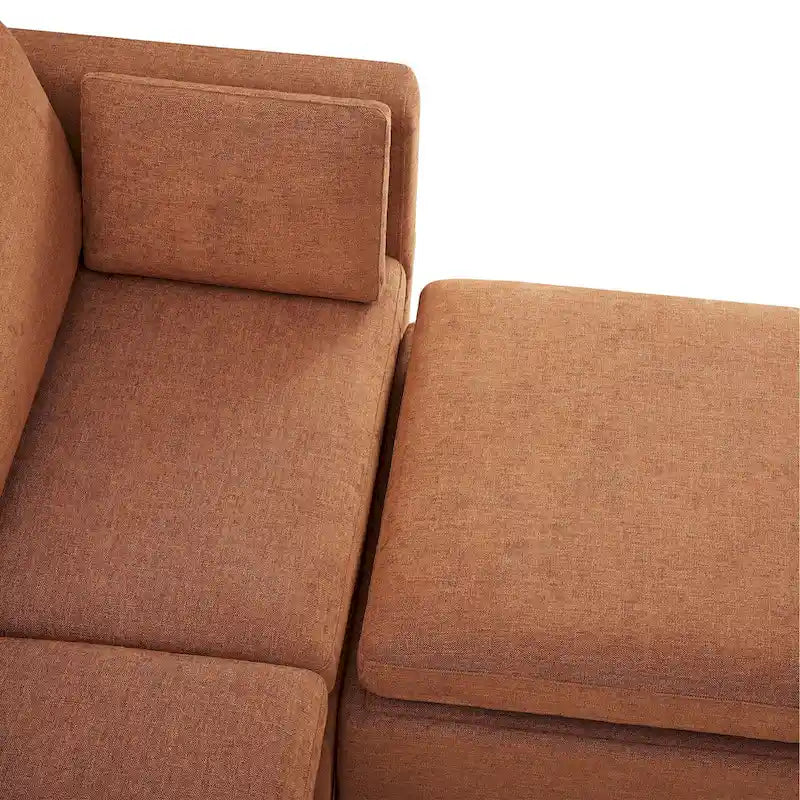 Canapé modulaire en tissu surdimensionné