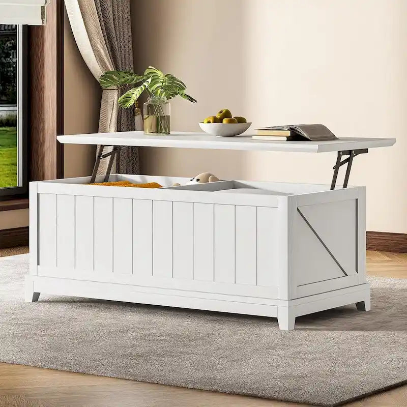 Table basse relevable Rangement clôture de ferme