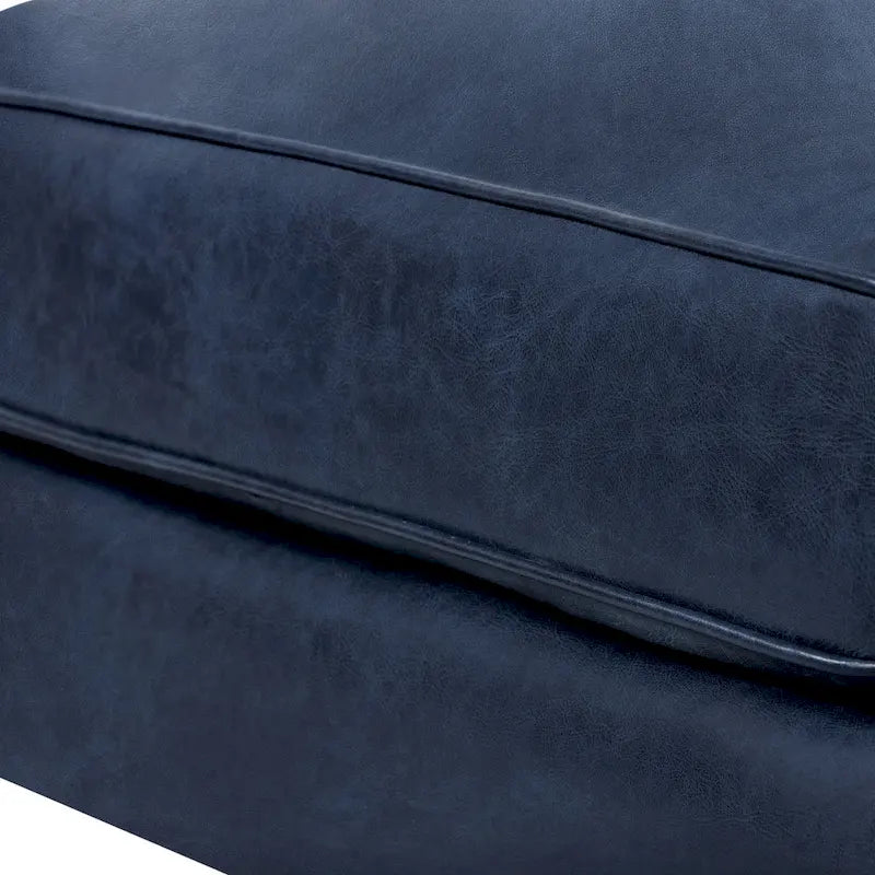 Repose-pieds en cuir véritable italien