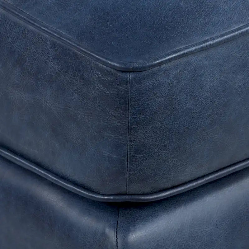 Repose-pieds en cuir véritable italien