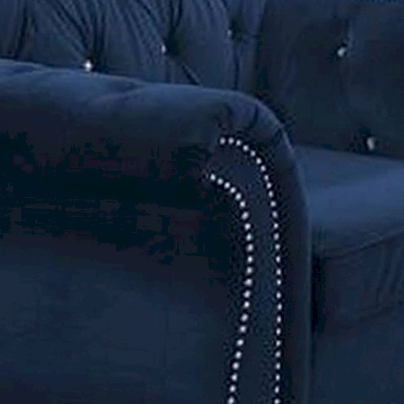 Fauteuil classique, revêtement en velours, accoudoirs arrondis