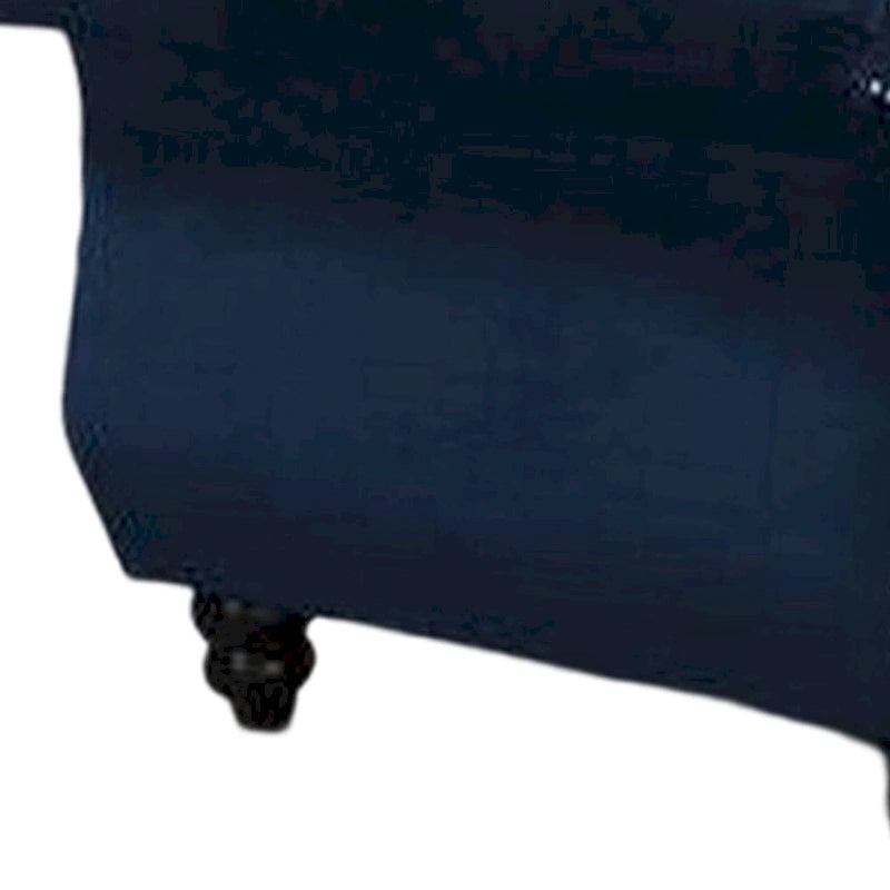 Fauteuil classique, revêtement en velours, accoudoirs arrondis