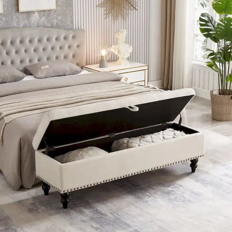 Banc de lit Ottoman avec rangement