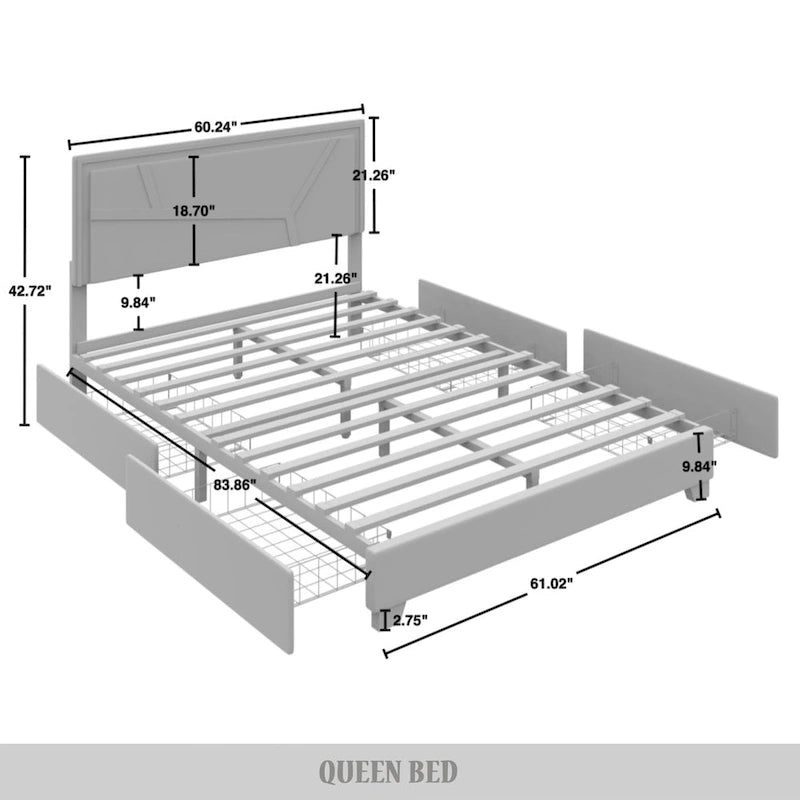 Lit plateforme Elegance