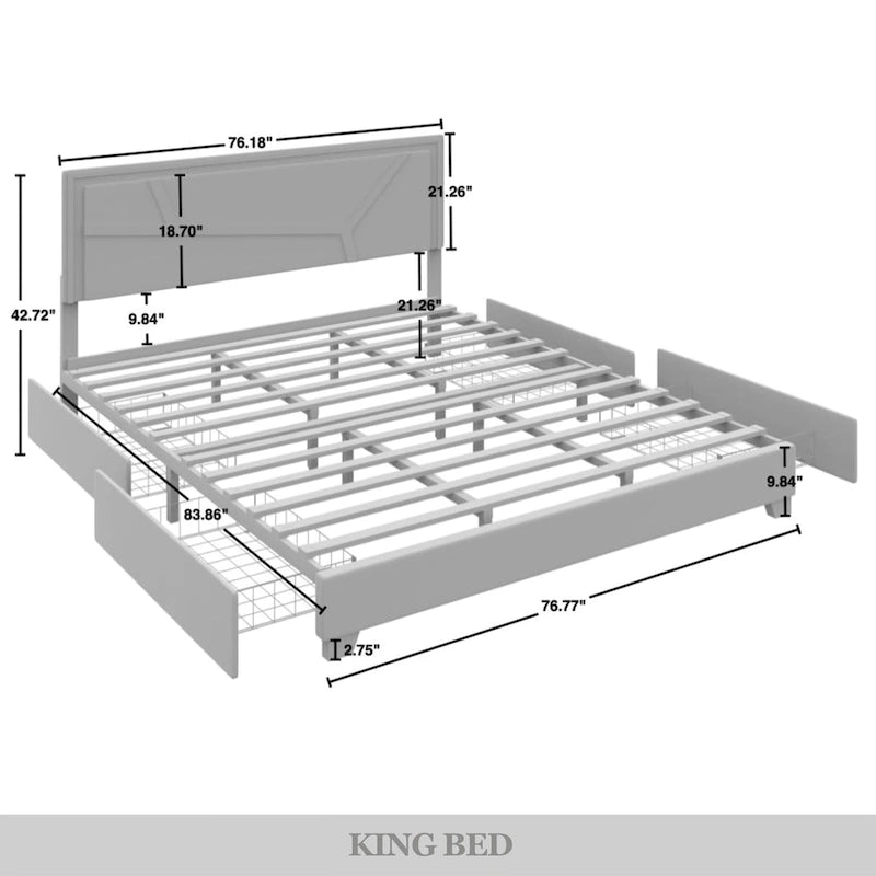 Lit plateforme Elegance