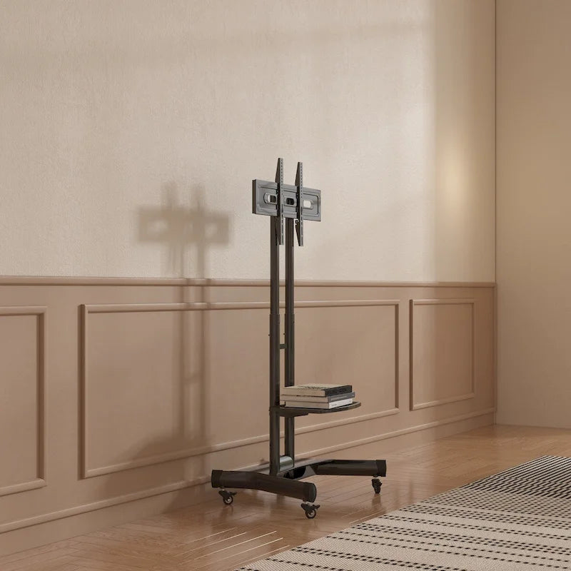 Meuble TV universel pivotant, support TV de table réglable en hauteur et inclinable