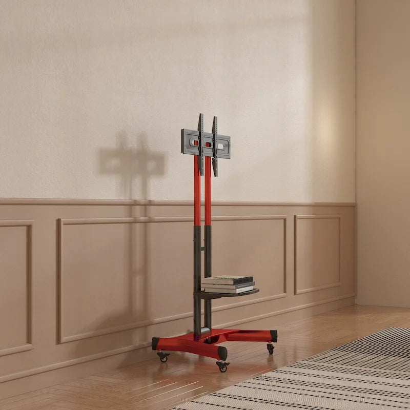 Meuble TV universel pivotant, support TV de table réglable en hauteur et inclinable
