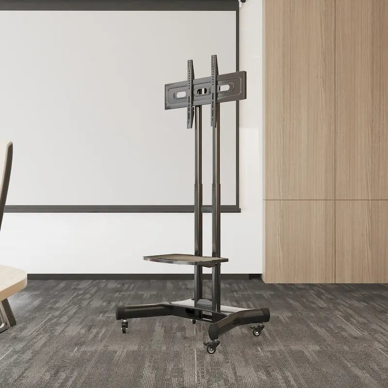 Meuble TV universel pivotant, support TV de table réglable en hauteur et inclinable