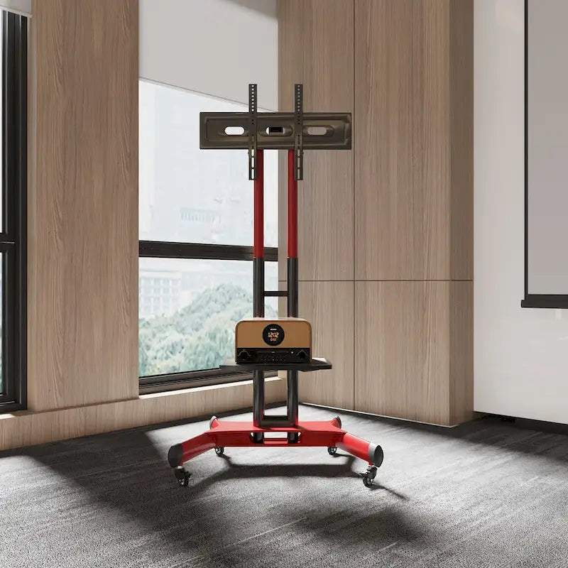 Meuble TV universel pivotant, support TV de table réglable en hauteur et inclinable