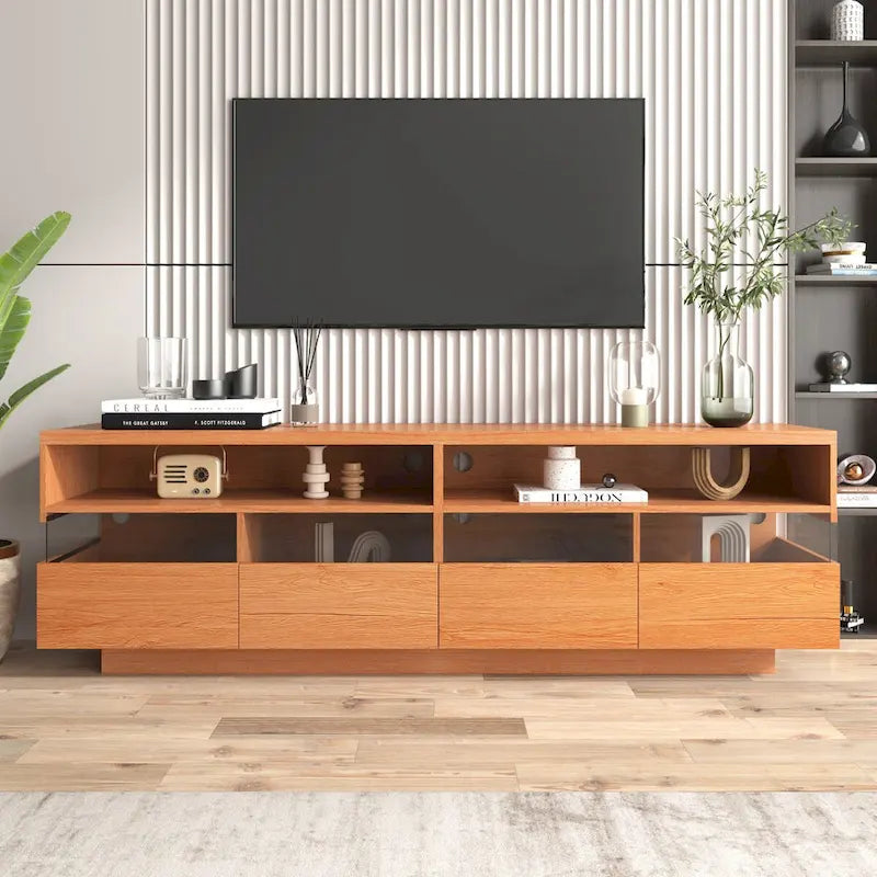 Meuble TV moderne, Meuble ouvert, En bois
